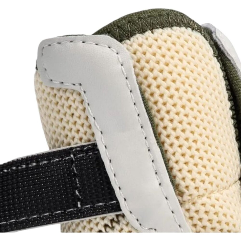 Aokown Breathable Dog Pet Shoes Anti-Slip Mesh Boots Beige & Green Durable Daily - Picture 7 of 11